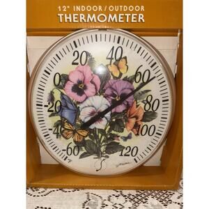 Springfield Thermometer Indoor Outdoor Vintage 2004 Oval Plastic JC Walden